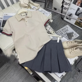 Set Bộ Đồ Nữ Áo PoLo Phối Chân Váy M144 Cực Cá Tính